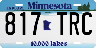 MN license plate 817TRC