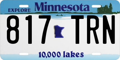 MN license plate 817TRN