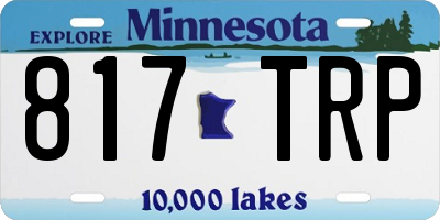 MN license plate 817TRP