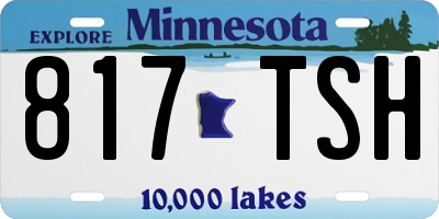 MN license plate 817TSH