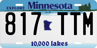 MN license plate 817TTM