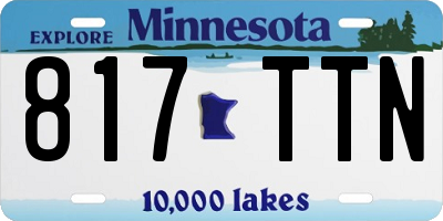 MN license plate 817TTN