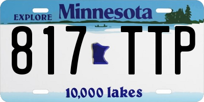 MN license plate 817TTP
