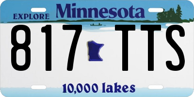 MN license plate 817TTS