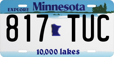 MN license plate 817TUC