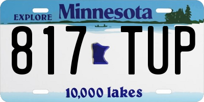 MN license plate 817TUP