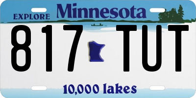 MN license plate 817TUT