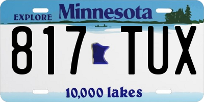 MN license plate 817TUX