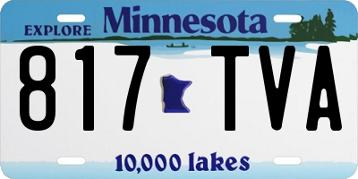 MN license plate 817TVA