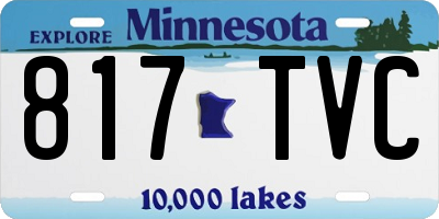 MN license plate 817TVC