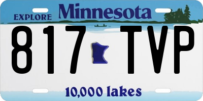 MN license plate 817TVP