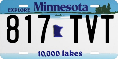 MN license plate 817TVT
