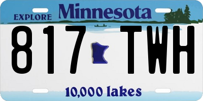 MN license plate 817TWH