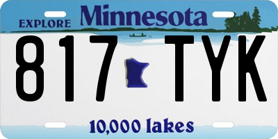MN license plate 817TYK
