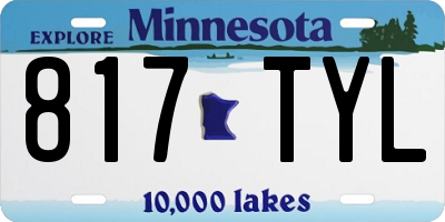 MN license plate 817TYL