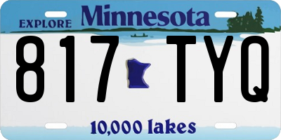 MN license plate 817TYQ