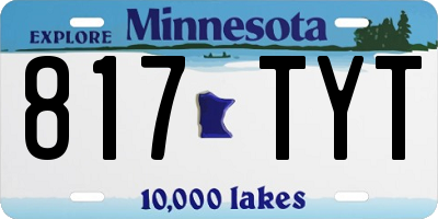 MN license plate 817TYT