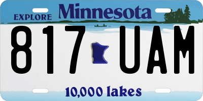 MN license plate 817UAM