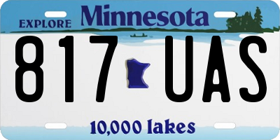 MN license plate 817UAS