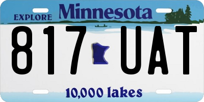 MN license plate 817UAT