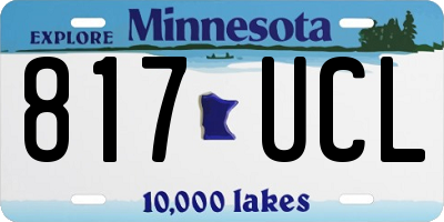 MN license plate 817UCL