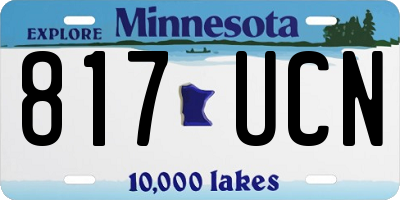 MN license plate 817UCN