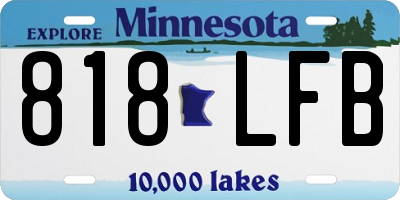MN license plate 818LFB
