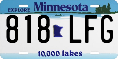 MN license plate 818LFG