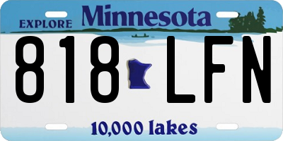 MN license plate 818LFN