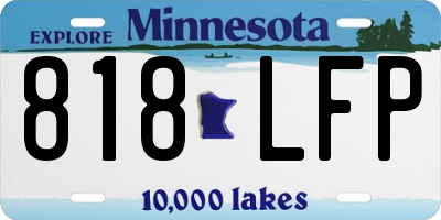 MN license plate 818LFP