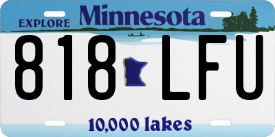 MN license plate 818LFU