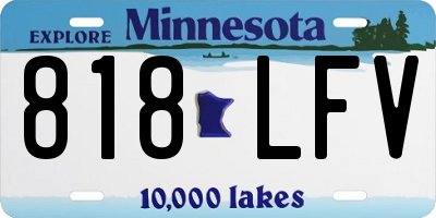 MN license plate 818LFV