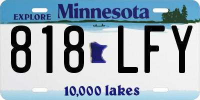 MN license plate 818LFY