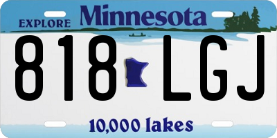 MN license plate 818LGJ
