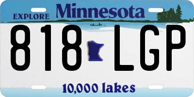 MN license plate 818LGP