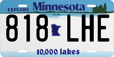 MN license plate 818LHE