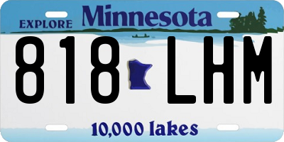 MN license plate 818LHM