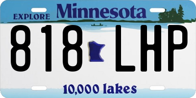 MN license plate 818LHP