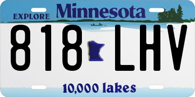 MN license plate 818LHV