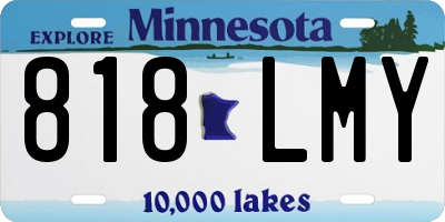 MN license plate 818LMY