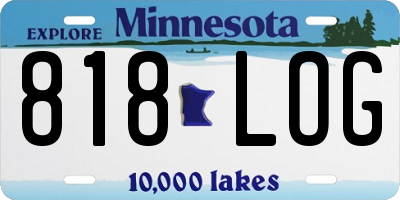 MN license plate 818LOG