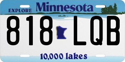 MN license plate 818LQB