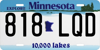 MN license plate 818LQD