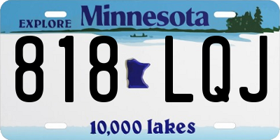 MN license plate 818LQJ