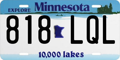 MN license plate 818LQL