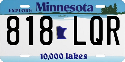 MN license plate 818LQR