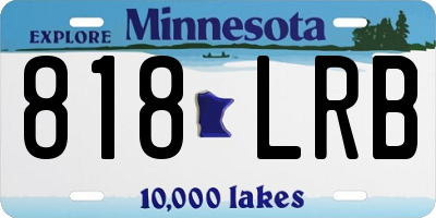 MN license plate 818LRB