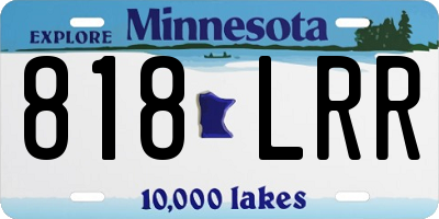 MN license plate 818LRR