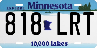 MN license plate 818LRT