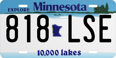 MN license plate 818LSE